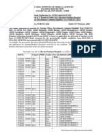 AIIMS Nursing Officer Recruitment Seat Allocation Results