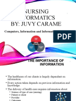 Nursing Informatics in The Health Care Profession by Juvy Carame