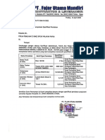 Surat Pernyataan Spesifikasi Alat Pt. Fum