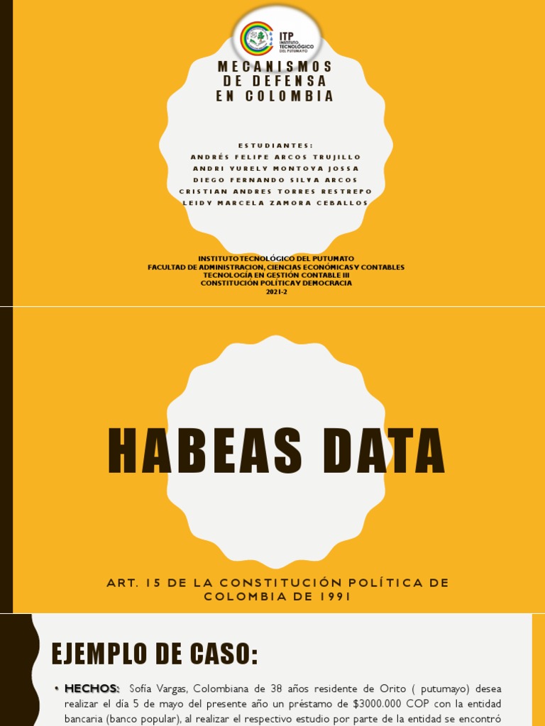 Mecanismos de Defensa en Colombia | PDF | Habeas corpus | Colombia