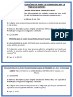 REQUISITOS DE CONSTANCIA DE POSESIÓN CON FINES DE FORMALIZACIÓN DE PREDIOS RÚSTICOS y JUEZ DE PAZ