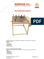 Mesa Serigrafia Manual