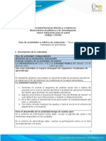 Guía de Actividades y Rúbrica de Evaluación - Unidad 2 - Tarea 4 - Priorizar Las Estrategias de Aprendizaje