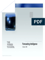 Forecasting Intelligence: October 2006