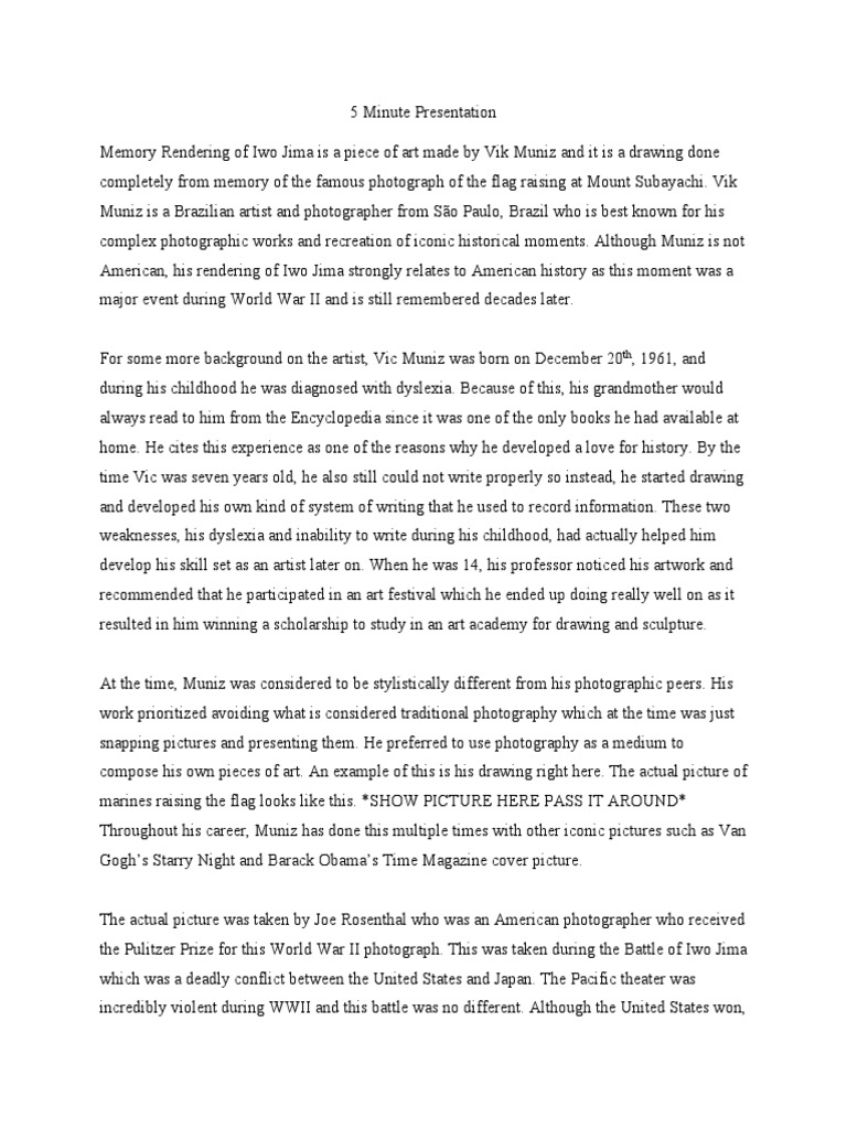 5 Minute Presentation PDF