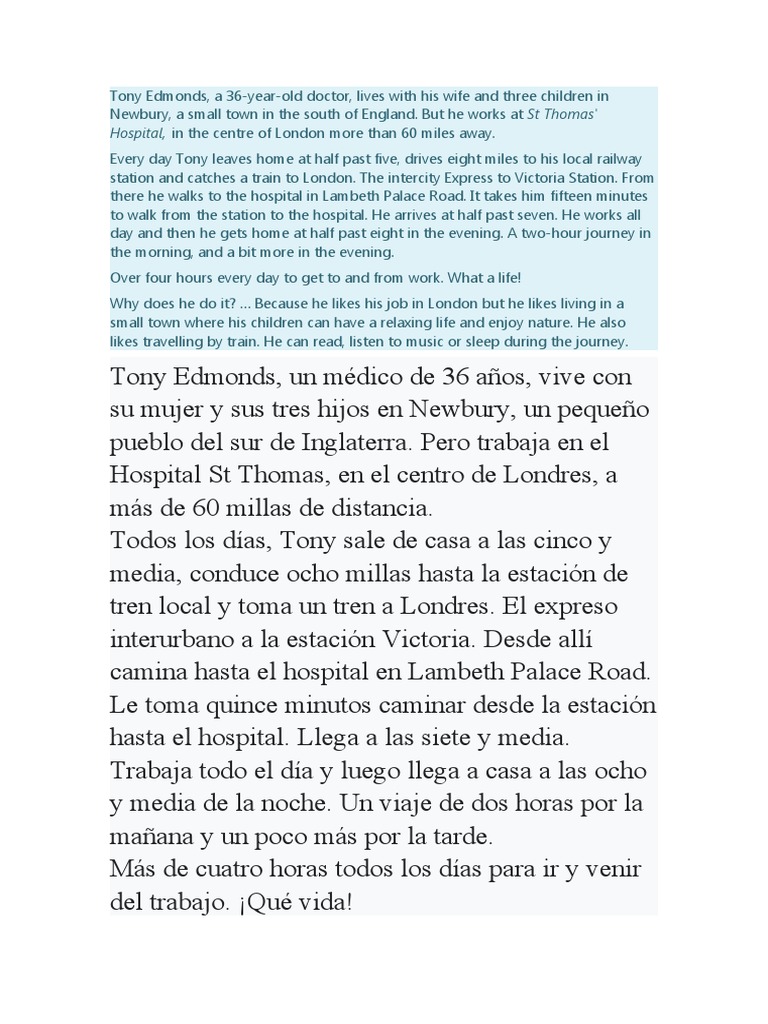 La vida de Tony Edmonds, médico viajero | PDF