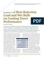 Effect of Heat Rejection Load and Wet Bulb on Cooling Tower Performance