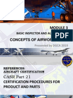 Module 03 - AIRCRAFT CERTIFICATION AND CONCEPT OF AIRWORTHINESS - TC - PC - COFA - TSO - PMA - SUP