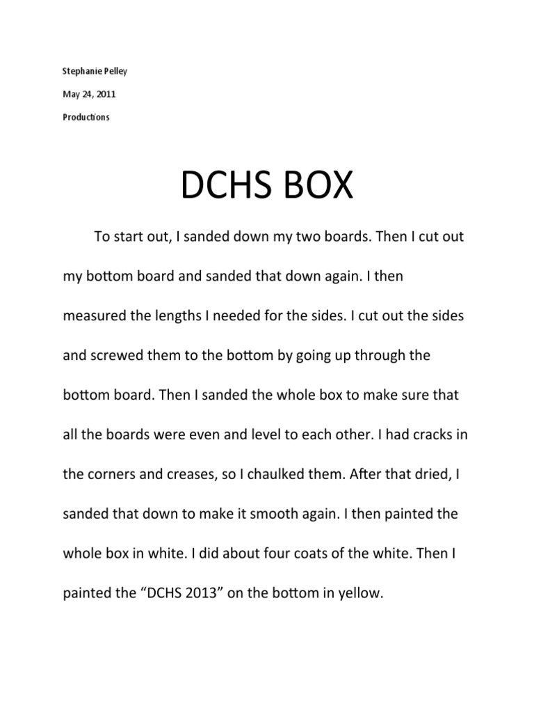 DCHS Box | PDF