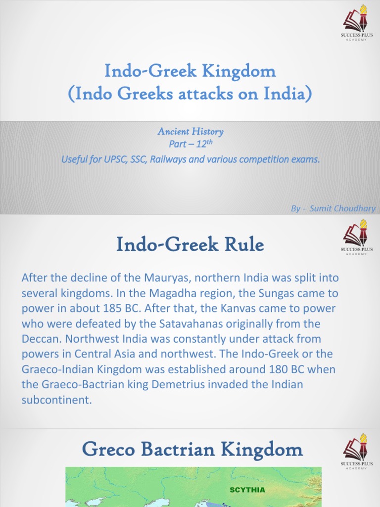 History of Indo Greek Rule in India | PDF | Hellenistic Period ...