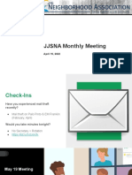 JJSNA Monthly Meeting April 19 2022