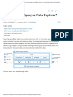 What Is Azure Synapse Data Explorer (Preview) - Azure Synapse Analytics - Microsoft Docs