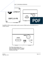 Installation Sbpc-21-Pb Fifenet To Profibus Interface