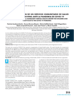 La Reorganización de Un Servicio Comunitario de Salud Mental Infantil y Juvenil Ante La Pandemia de Covid-19