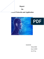 On Neural Networks and Application: Submitted By: Makrand Ballal Reg No. 1025929 Mca 3 Sem