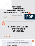 PROTOCOLO PORTAFOLIO ARTICULACIÓN