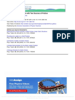 The Static Ladder Problem with Two Sources of Friction