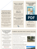 Revised - Second Hand Smoke in Multi-Unit Housing Brochure