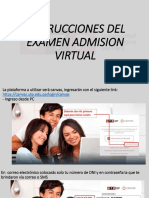 Instrucciones Del Examen Admision Virtual