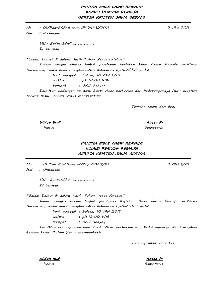 Undangan Rapat Pdf