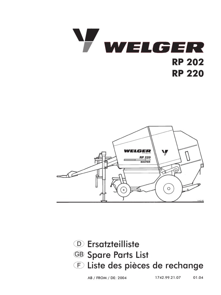 Welger rp 202 classic