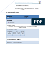 Informe Tecnico Ambiental - Tarhuaque