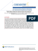 Lead-Free Perovskite Semiconductors Based On Germanium-Tin Solid Solutions: Structural and Optoelectronic Properties