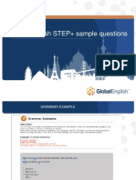Globalenglish Step+ Sample Questions: 1 - Confidential