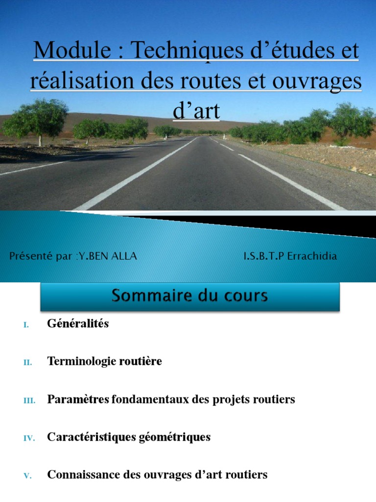 Définition et caractéristiques des routes | PDF | Route | Autoroute