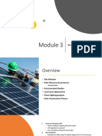 Developing a Solar Farm Module 3