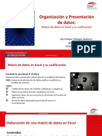 2 Matriz de Datos en Excel y Su Codificación