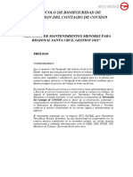 Protocolo de Bioseguridad Servicio Mantenimiento Ypfb 2021