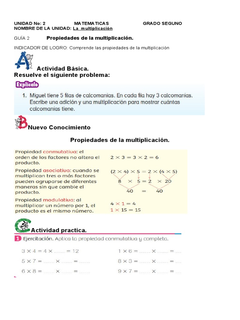 2º MATEMÁTICAS Unidad 2 | PDF | Informática