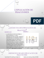Multiplicación de Fracciones