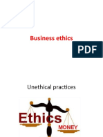 Chapter One Business Ethics