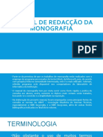 Manual de Redacção Da Monografia