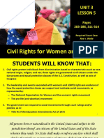 Civil Rights - Gender and Sexual Orientation