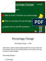 Calculating Percentage Change