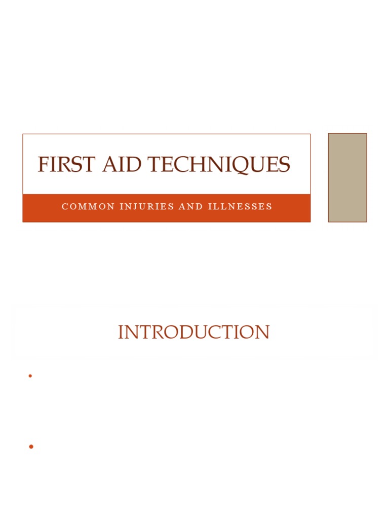 10 Basic First Aid PDF Dehydration Diarrhea