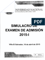 SIMULACRO UNTELS 2015-I