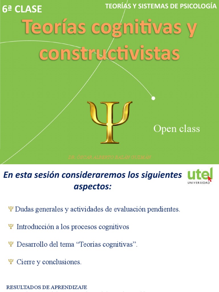 Clase 6 Teorías y Sistemas de La Psicología | PDF | Memoria | Pensamiento