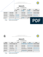 Horarios Ingles 2020 2do Cuatrimestre