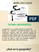 La Geografía Como Ciencia 2015