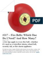 #317 - Fire Bells: Which One Do I Need? and How Many?