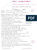 Calculer Avec Des Produits Scalaires Et Utiliser Des Relations Métriques Exercice 1