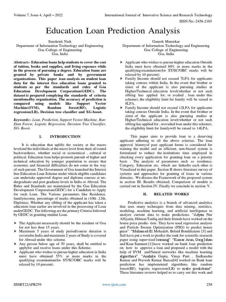 Education Loan Prediction Analysis | PDF | Statistical Classification