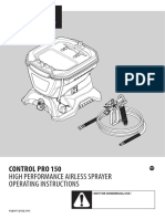 Control Pro 150: High Performance Airless Sprayer Operating Instructions