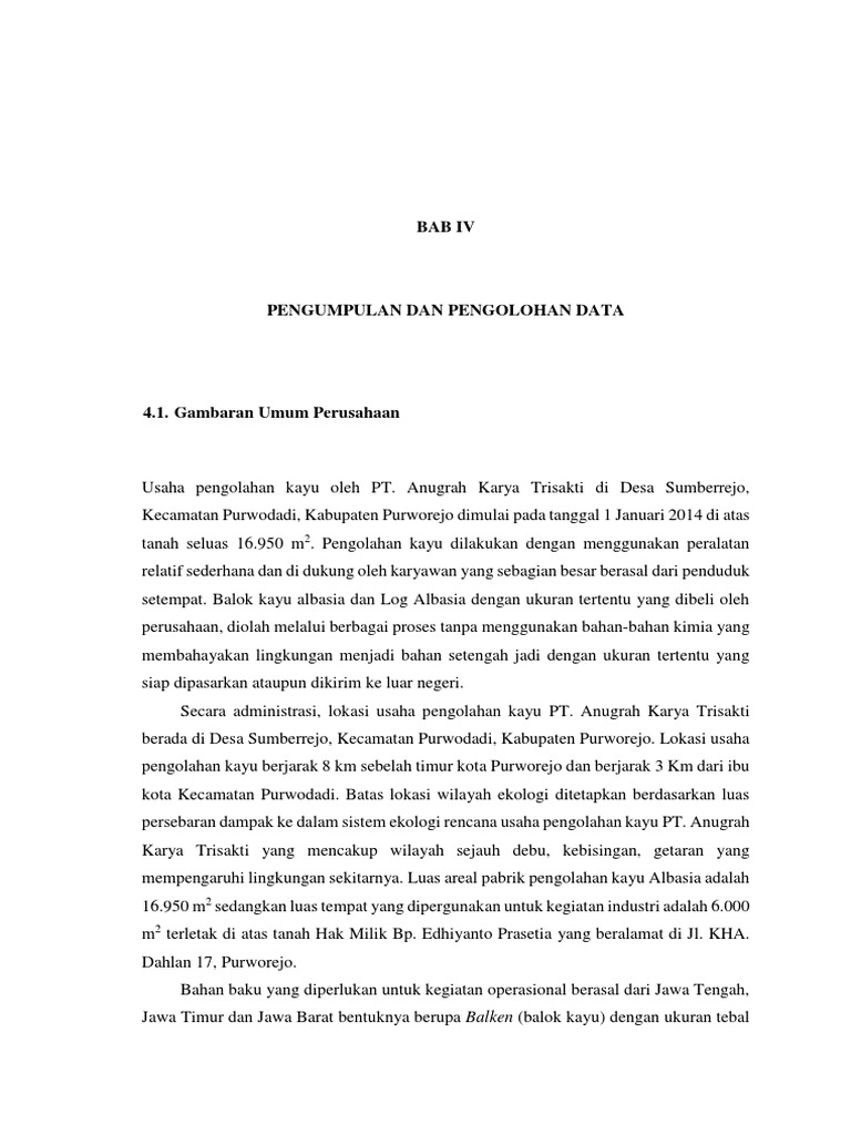 Proses Produksi Barecore di PT Anugrah | PDF