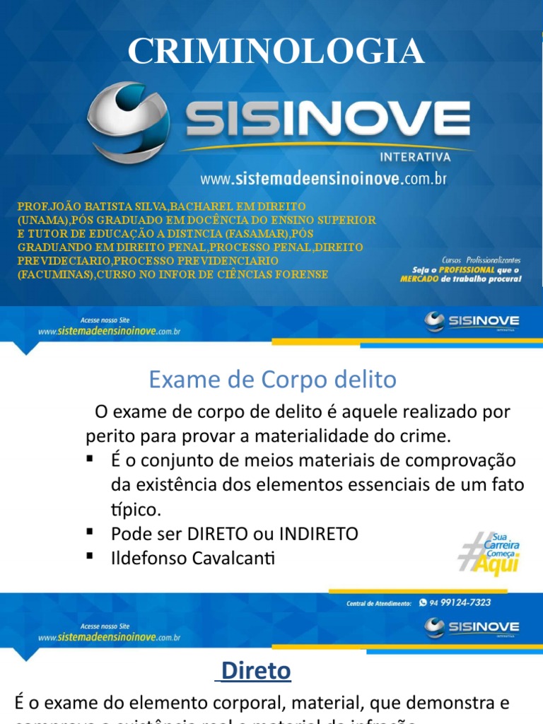 Exame de Corpo de Delito e Conjunção Carnal | PDF | Enterro | Direito Penal