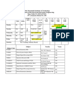 Nitte Meenakshi Institute of Technology Department of Electrical and Electronics Engineering Time Table UG 2022 (EVEN) 6 A Semester Room No: 356